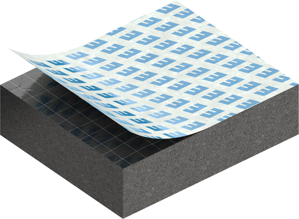 Cell sponge rubber 8 x 25 mm, EPDM black stretch eliminating and self-adhesive