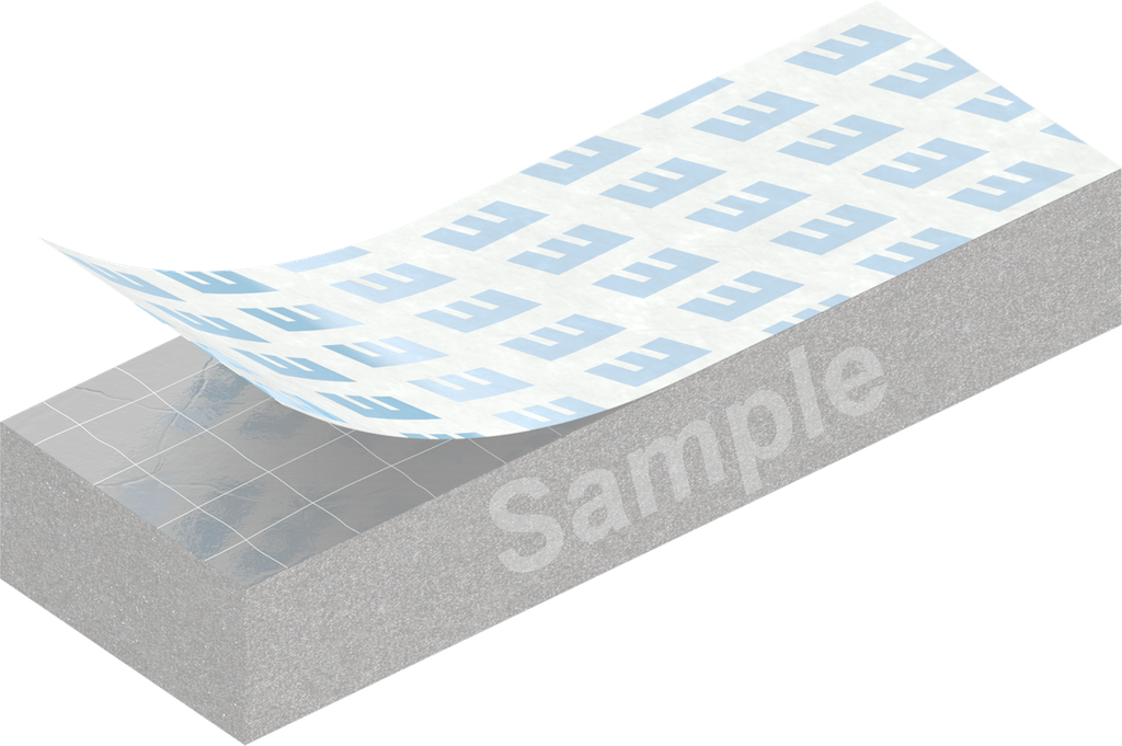 Cell sponge rubber 25 x 60 mm, CR black stretch eliminating and self-adhesive