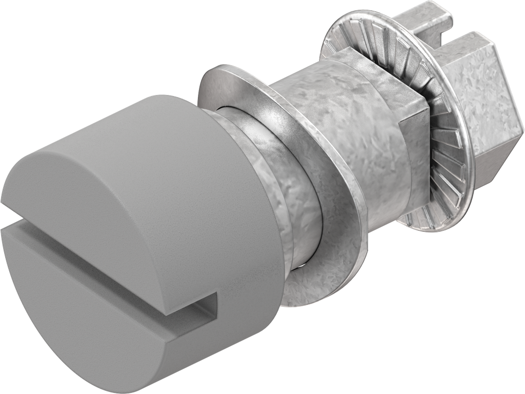 Insert slot 1.5 x 3, Zinc die light grey powder-coated