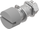 Insert slot 1.5 x 3, Zinc die light grey powder-coated
