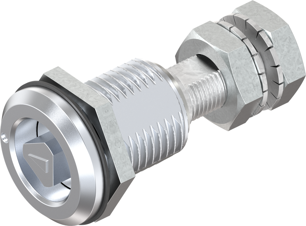 Compression latch triangular 6.5, Zinc die chrome-plated