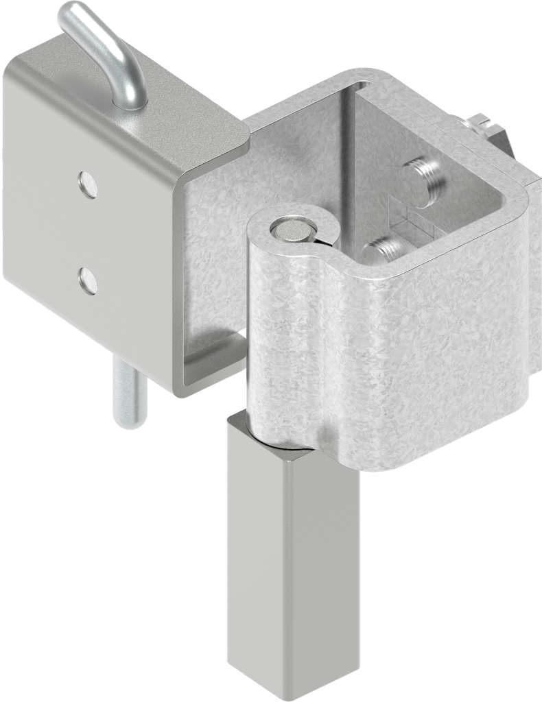 90° Concealed hinge, Steel zinc-plated and raw