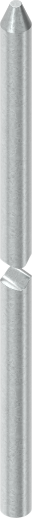 Round rod L = 551 - 600 mm, Steel zinc-plated