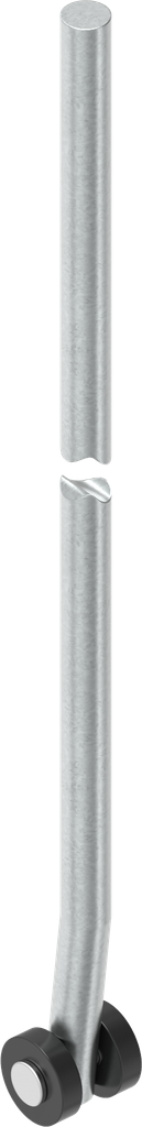 Round rod L = up to 400 mm, Steel zinc-plated