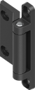 180° 2D Hinge, Zinc die black powder-coated
