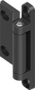 180° 2D-Scharnier, GD-Zn schwarz gepulvert
