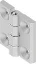 180° Hinge, Stainless steel AISI 316 pickled and passivated