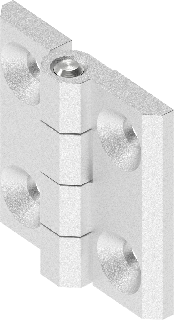 180° Scharnier, Edelstahl AISI 316 industriepoliert