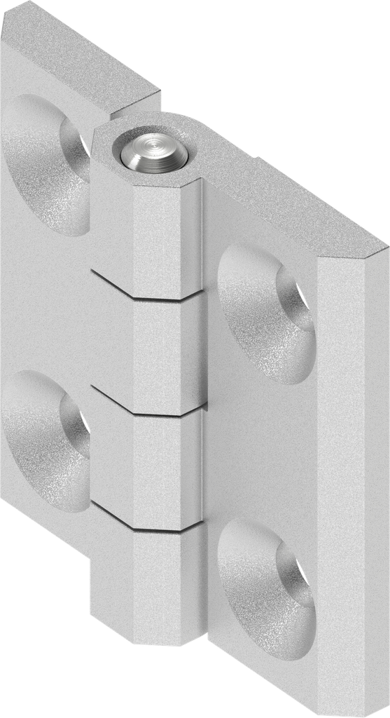 180° Hinge, Stainless steel AISI 316 pickled and passivated P.2756BIP