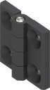 180° Scharnier, Edelstahl AISI 316 schwarz gepulvert