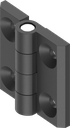180° Torque hinge 2 Nm, Zinc die black powder-coated