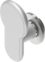 Blind plug for profile half cylinder cut out, Aluminium