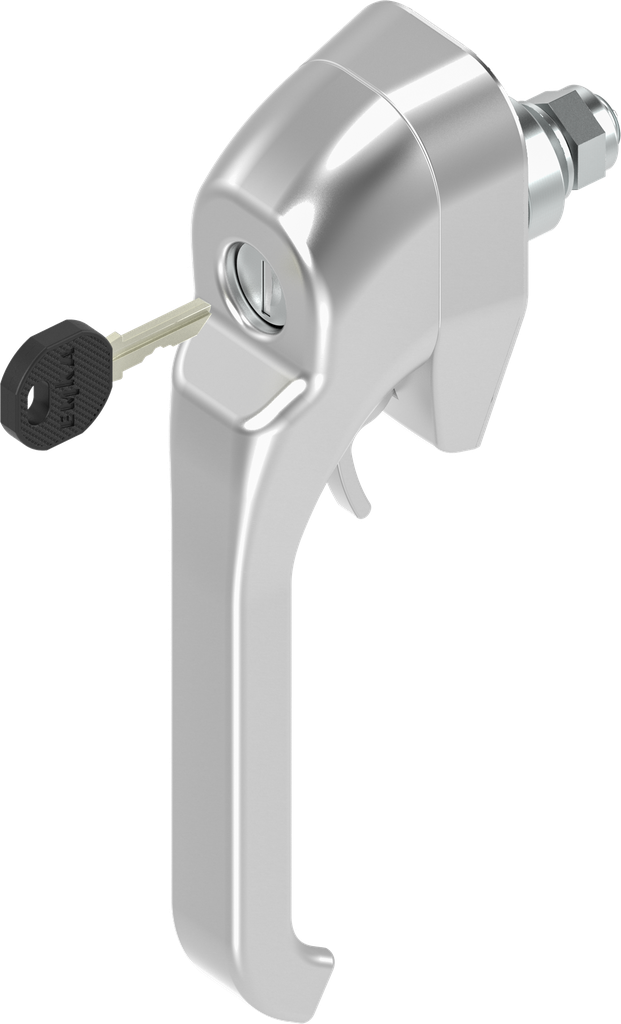 Heavy duty latch keyed different and for padlock, Stainless steel AISI 316