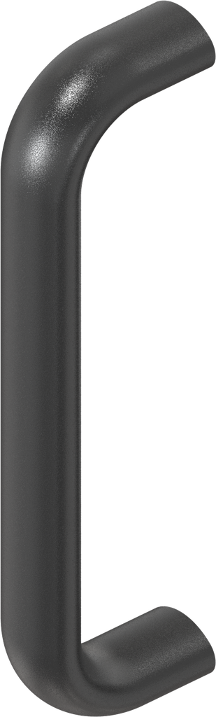 Bow-type handle, Aluminium black plastic-coated