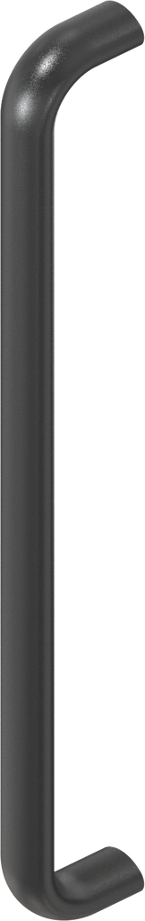 Bow-type handle, Aluminium black plastic-coated