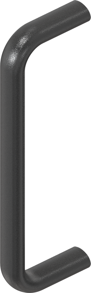 Bow-type handle, Aluminium black plastic-coated