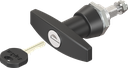 T-handle, keyed EK 333, Zinc die black powder-coated