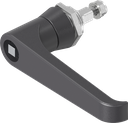 L-handle square 7, Zinc die black powder-coated