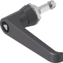 L-handle triangular 8, Zinc die black powder-coated