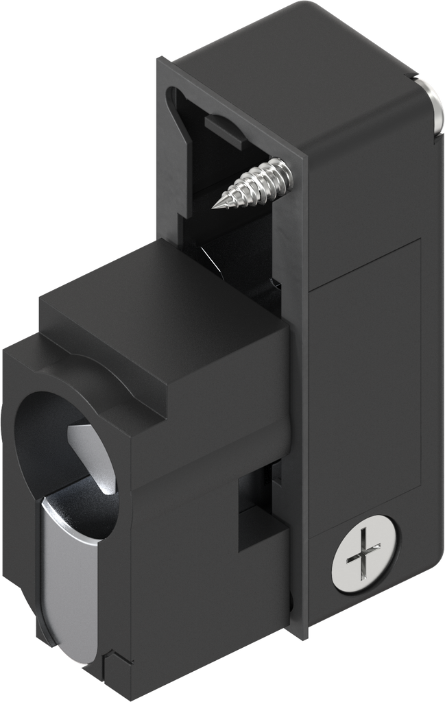 Locking set profile half cylinder with insert triangular 8, Polyamide GF black
