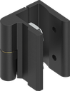 180° Hinge, left version, Zinc die black powder-coated