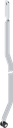 Flachstange L = 501 - 600 mm, Stahl verzinkt