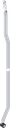 Flachstange L = 1001 - 1100 mm links, Stahl verzinkt
