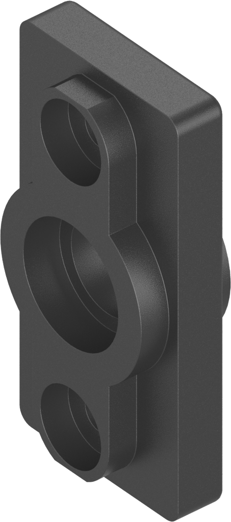 Bearing bush without stopper for Ts = 8 mm, Polyamide GF V0 black