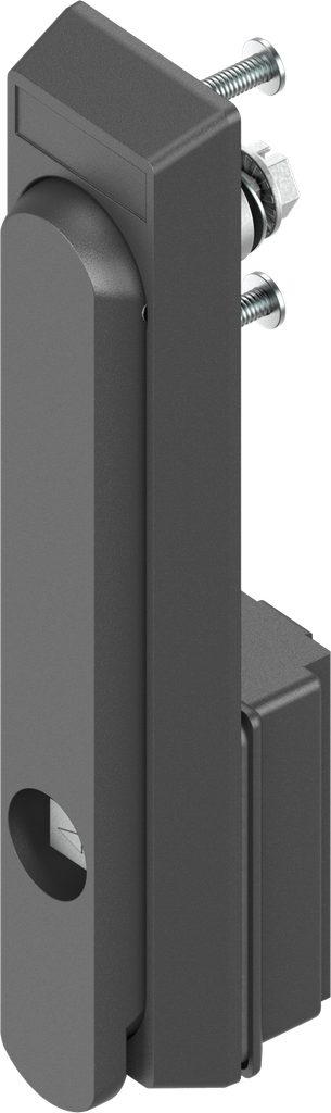 Swinghandle with insert square 8, Polyamide GF black