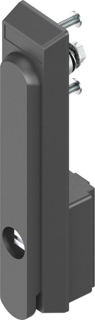 Swinghandle with insert square 8 slotted, Polyamide GF black