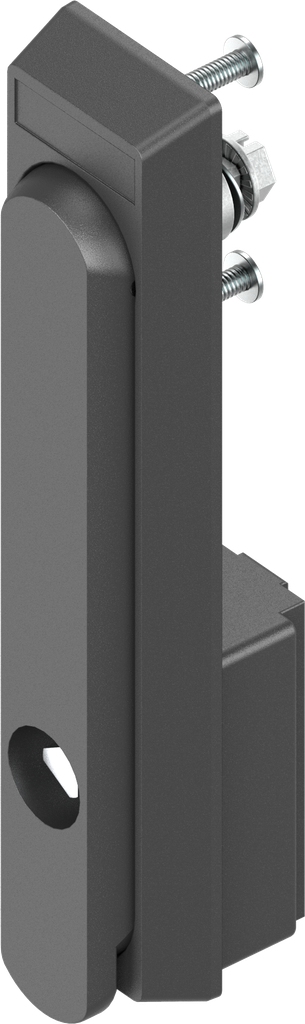 Swinghandle with insert triangular 8, Polyamide GF black