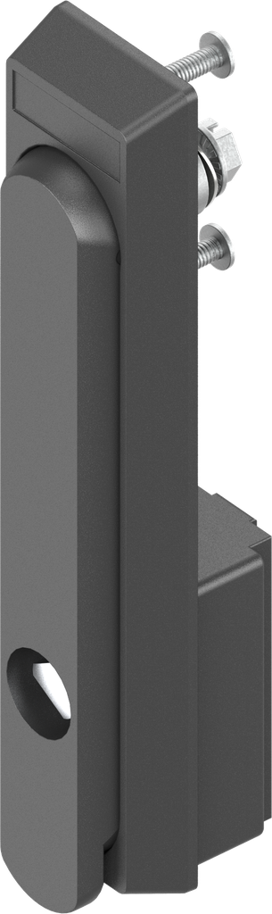 Swinghandle with insert triangular 10, Polyamide GF black