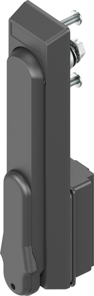 Swinghandle with insert triangular 8, Polyamide GF black