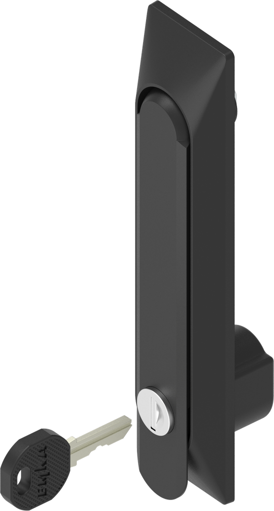 Schwenkgriff 1150 mit Universalmulde Schließung EK 333, Polyamid und GD-Zn schwarz gepulvert