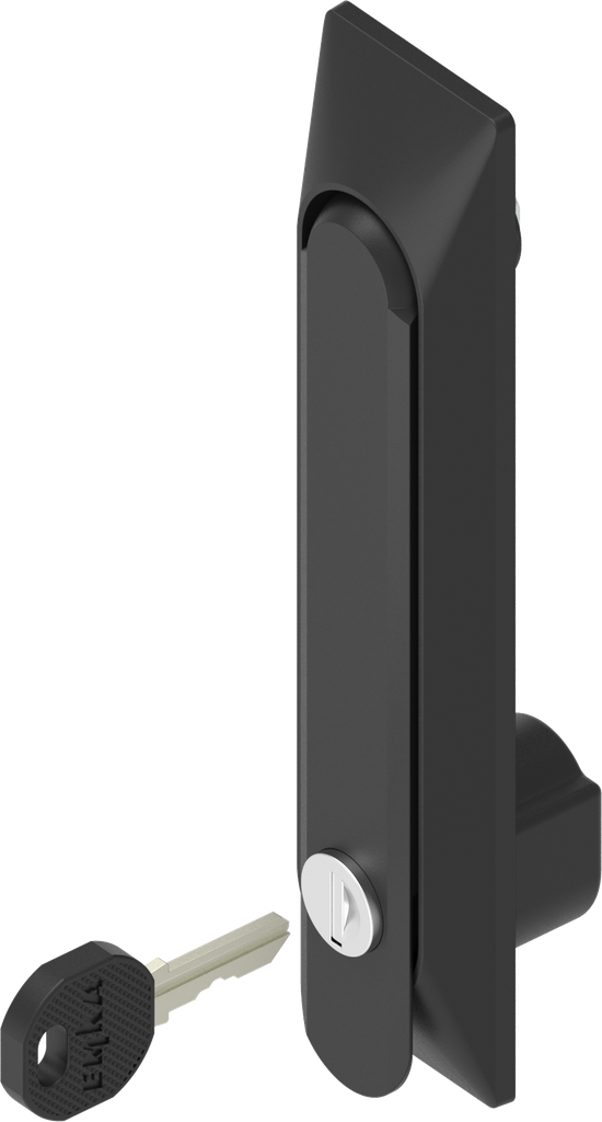 Swinghandle 1150 with universal dish, keyed EK 333, Polyamide and zinc die black powder-coated