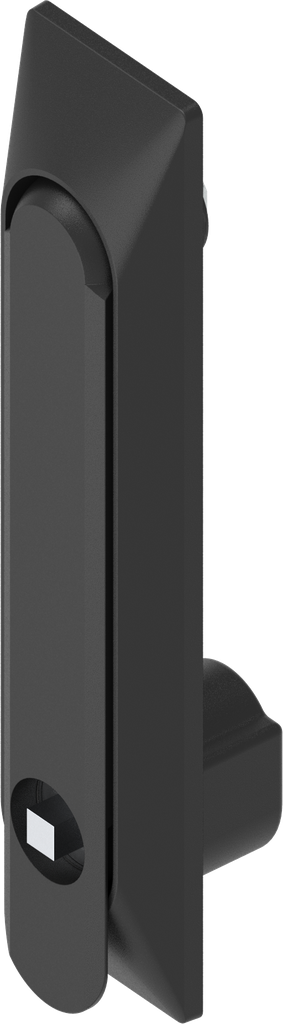 Swinghandle 1150 with universal dish with insert square 6, Polyamide and zinc die black powder-coated