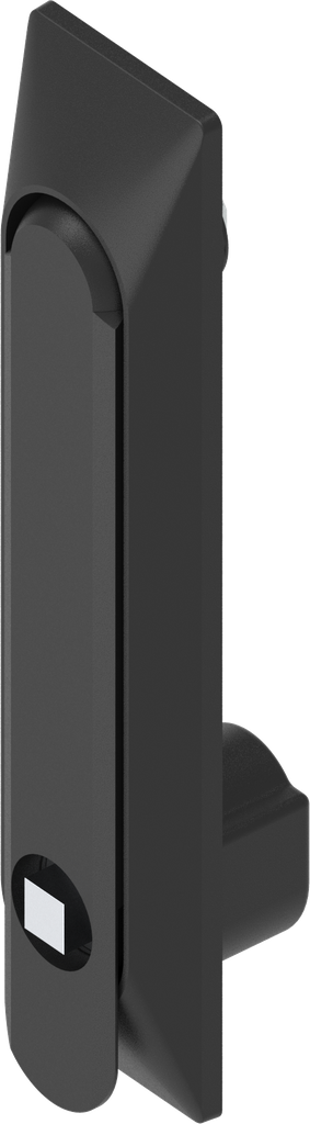 Schwenkgriff 1150 mit Universalmulde mit Betätigung Vierkant 8, Polyamid und GD-Zn schwarz gepulvert