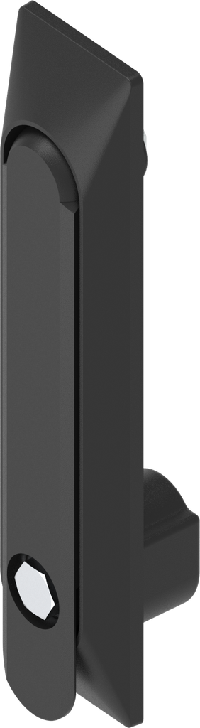 Maneta giratoria 1150 con embellecedor universal con inserto hexágono exterior SW 11, poliamida y zamak recubierto de polvo negro