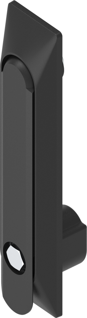 Schwenkgriff 1150 mit Universalmulde mit Betätigung Außen-Sechskant SW 11, Polyamid und GD-Zn schwarz gepulvert