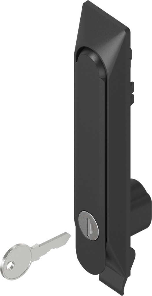 Schwenkgriff Eco 1150 unterschiedliche Schließung, Polyamid und GD-Zn schwarz gepulvert