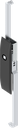 Escutcheon with rods with insert square 8, Polyamide GF black