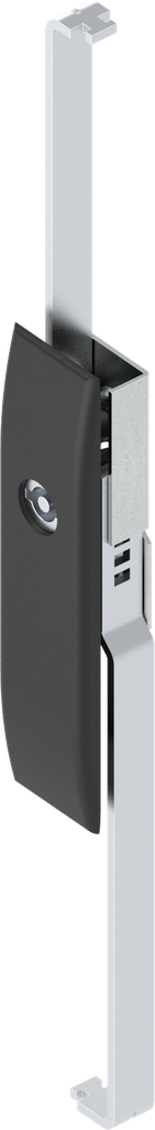 Escutcheon with rods with insert double bit 5, Polyamide GF black