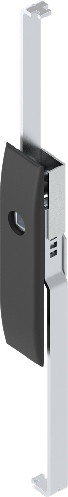 Escutcheon with rods with insert square female 8, Polyamide GF black