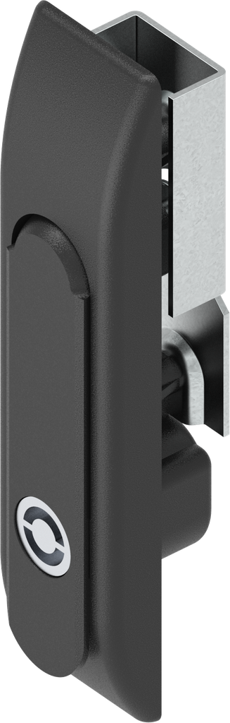 Schwenkgriff für Schlossstangen mit Betätigung Daimler Benz, Polyamid und GD-Zn schwarz gepulvert