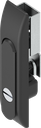 Swinghandle for rods with insert slot 2 x 4, Polyamide and zinc die black powder-coated