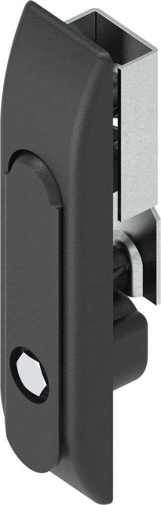 Swinghandle for rods with insert hexagon male SW 11, Polyamide and zinc die black powder-coated