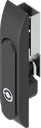 Swinghandle for rods with insert Daimler Benz, Zinc die black powder-coated