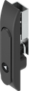 Schwenkgriff für Schlossstangen mit Betätigung Dreikant 6,5 CNOMO, Polyamid und GD-Zn schwarz gepulvert