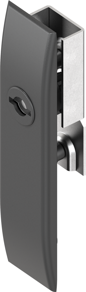 Escutcheon for rods with insert double bit 5 and mask, Polyamide GF black