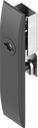 Escutcheon for rods with insert double bit 5 and mask, Polyamide GF black